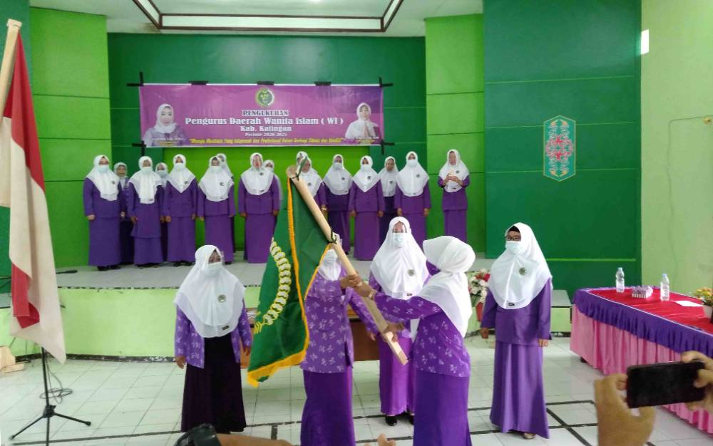 Pengukuhan Pengurus Daerah Wanita Islam Katingan, Rabu, 13 Januari 2021.
