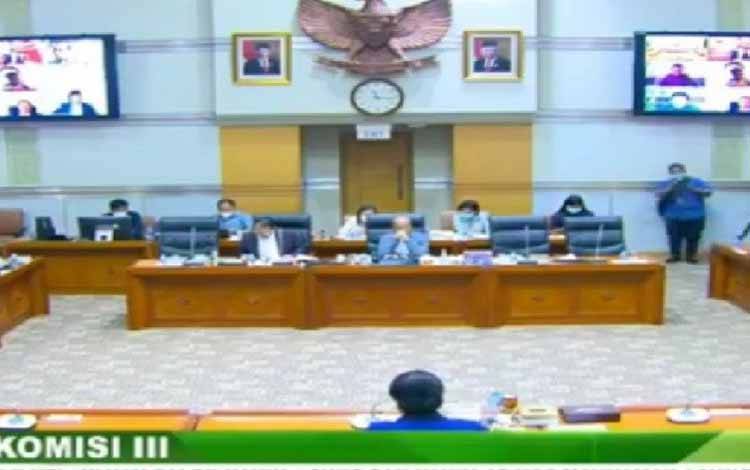 Uji kelayakan calon hakim agung dan hakim ad hoc pada Mahkamah Agung (MA) oleh Komisi III DPR RI, di Kompleks Parlemen, Jakarta, Kamis (28/1/2021)