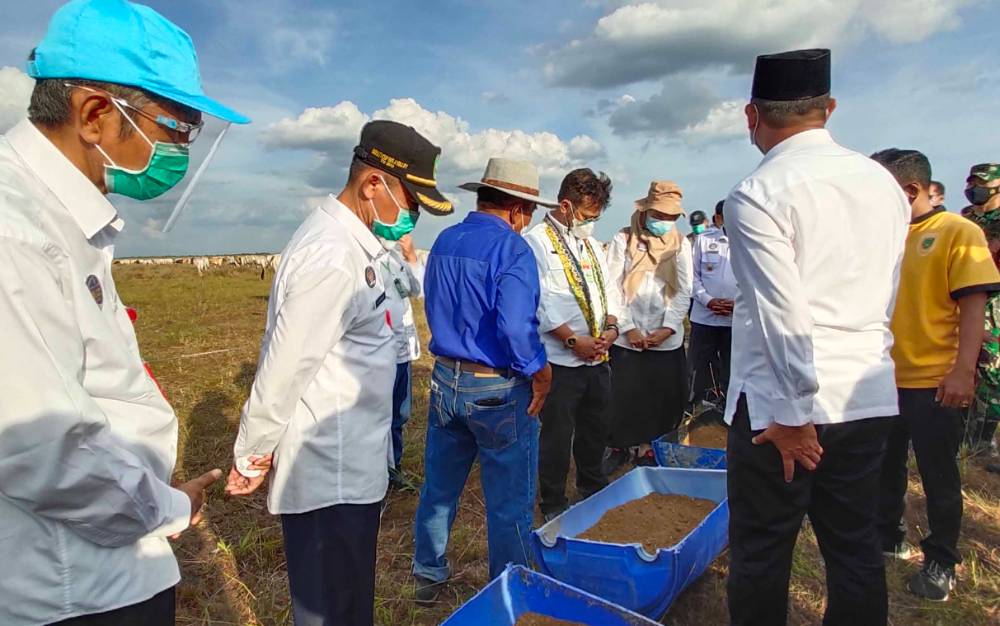 Kunjungan Menteri Pertanian RI, Syahrul Yasin Limpo ke Sukamara Ranch, Rabu, 10 Februari 2021.