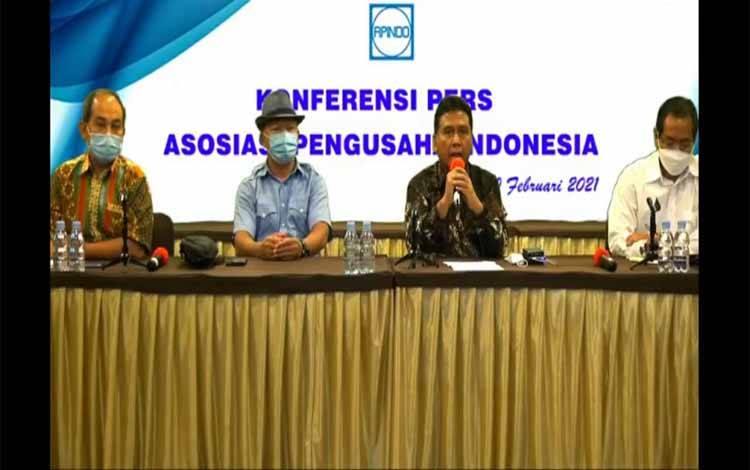 Konferensi Pers Asosiasi Pengusaha Indonesia (APINDO)