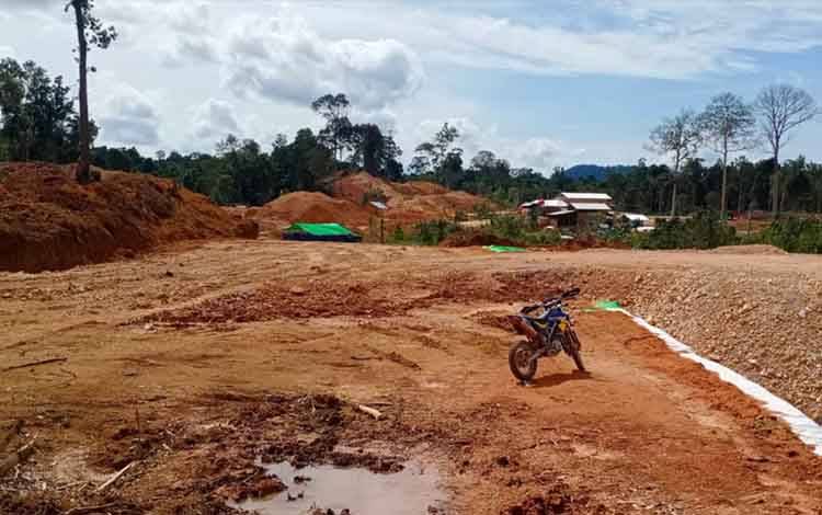 Lokasi yang diduga menjadi tempat WNA asal Tiongkok beraktivitas melakukan penambangan emas di Desa Sambi, Kecamatan Arut Utara, Kabupaten Kobar.