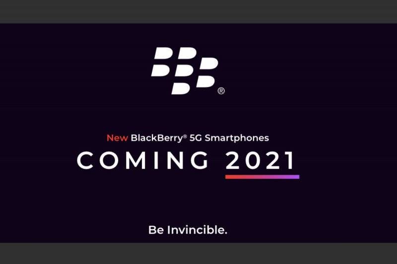 Tangkapan layar situs OnwardMobility tentang rencana peluncuran ponsel BlackBerry 5G. (onwardmobility.com)