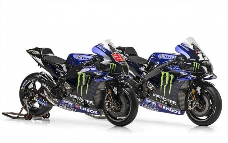 Motor Yamaha YZR-M1 yang akan dikendarai Fabio Quartararo dan Maverick Vinales musim 2021. HO/Yamaha Motor Racing Srl