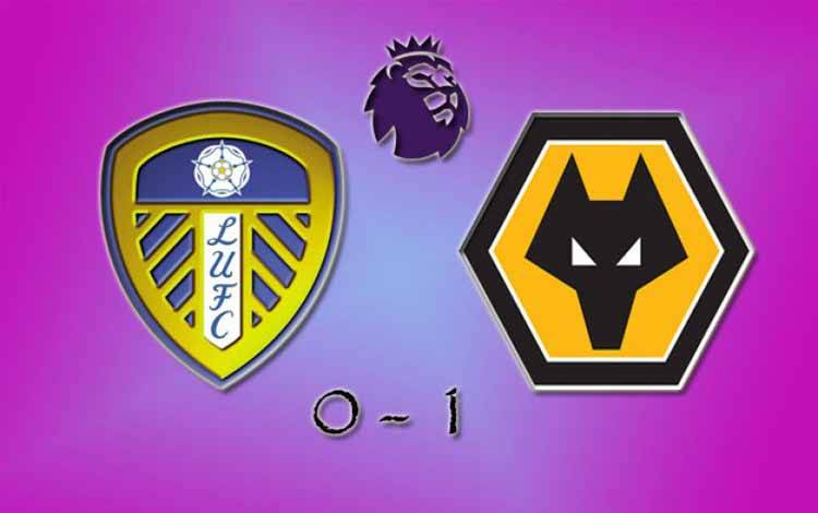 Wolverhampton Wanderers mengalahkan Leeds United 1-0 pada pertandingan Liga Inggris di Stadion Molineux, Jumat (19/1/2021) 