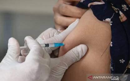 Ilustrasi vaksinasi covid-19. (foto : ANTARA FOTO/Aditya Pradana Putra/rwa/pri.)