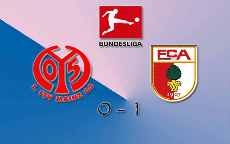 Augsburg memetik kemenangan 1-0 di markas Mainz, pada pertandingan Liga Jerman yang dimainkan di Opel Arena, Mainz, Minggu (28/2/2021) (ANTARA/Juns)