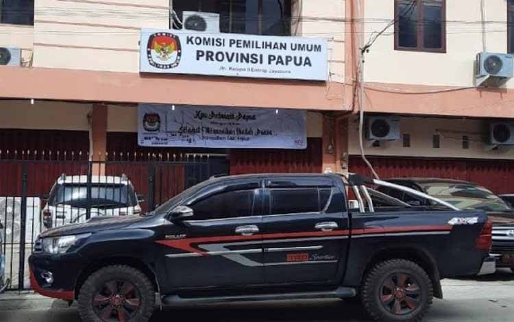 Kantor KPU Papua di kawasan Entrop, Jayapura