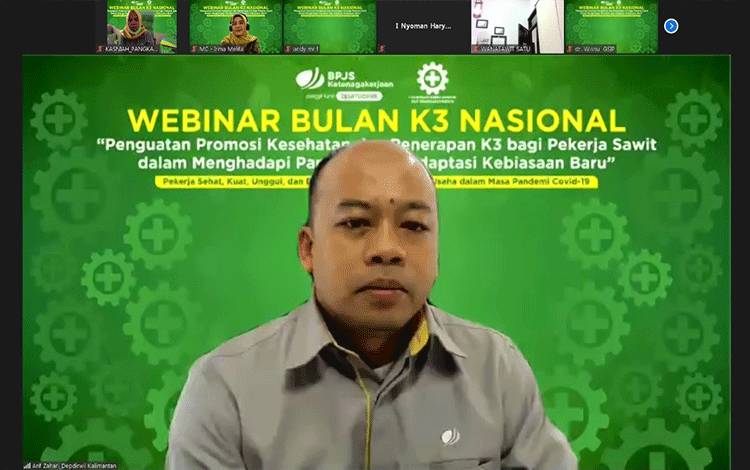 Deputi Direktur Wilayah Kalimantan BPJS Ketenagakerjaan, Arif Zahari
