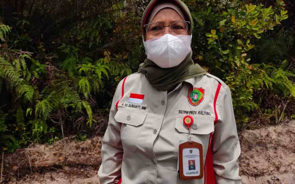 Kepala Dinas Tanaman Pangan Hortikultura dan Peternakan (TPHP) Kalimantan Tengah (Kalteng), Sunarti.