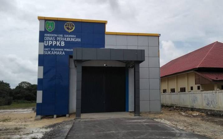 Gedung Unit Pelayanan Pengujian Kendaraan Bermotor (UPPKB) Sukamara.