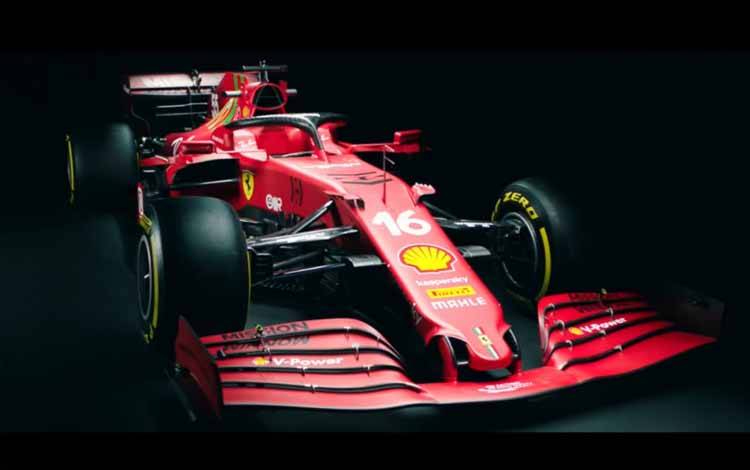 Tangkapan layar video peluncuran Ferrari SF21