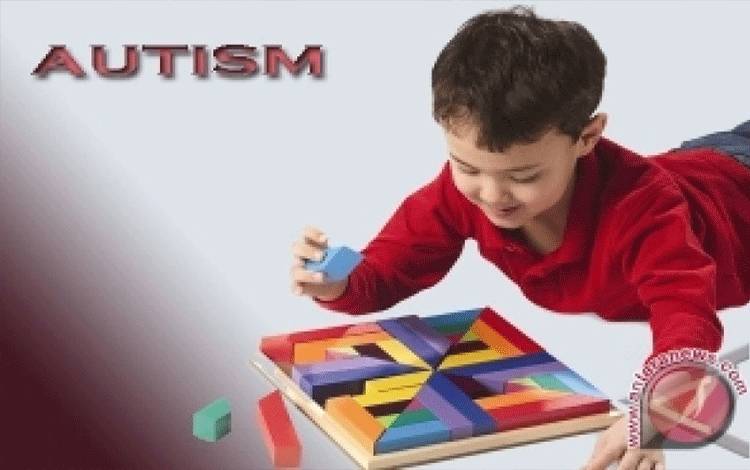 Ilustrasi anak-anak penyandang autisme.