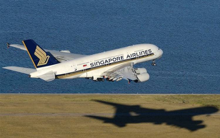 Salah satu pesawat Singapore Airlines (wikimedia Commons/Damien Aiell)
