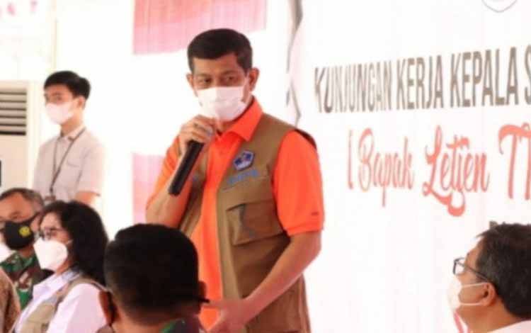 Kepala Badan Nasional Penanggulangan Bencana (BNPB) Letjen TNI Dr Doni Monardo mengatakan perencanaan pembangunan Sulbar diminta perhitungkan dampak bencana, (01/04/2021) 