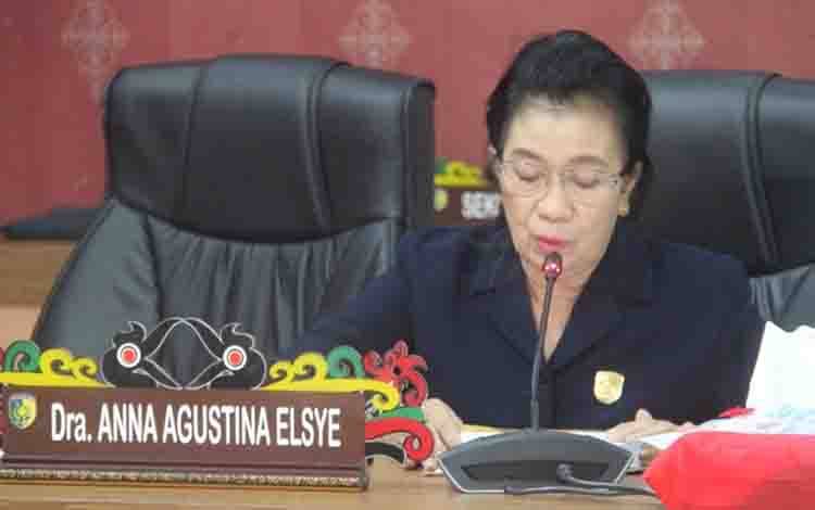 Anggota Komisi C DPRD Kota Palangka Raya Anna Agustina Elsye