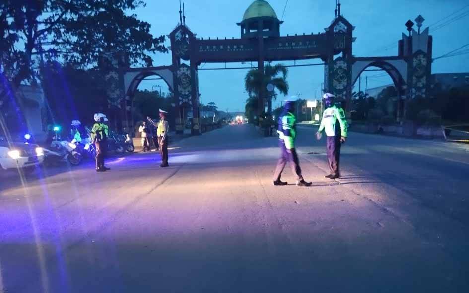 Satlantas Polres Kotim melaksanakan patroli pencegahan balapan liar, Kamis pagi, 15 April 2021.