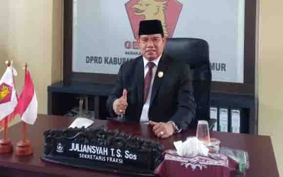 Sekretaris Fraksi Partai Gerindra DPRD Kotawaringin Timur, Juliansyah.