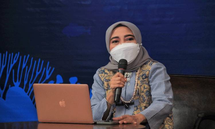 Direktur Informasi dan Komunikasi Perekonomian dan Maritim Ditjen IKP Kementerian Kominfo, Septriana Tangkary, dalam diskusi di Jakarta, beberapa waktu lalu. (FOTO ANTARA/HO-dok pri)