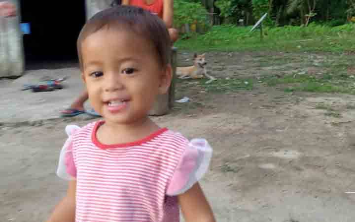 Foto balita perempuan yang hilang di Kecamatan Telawang.