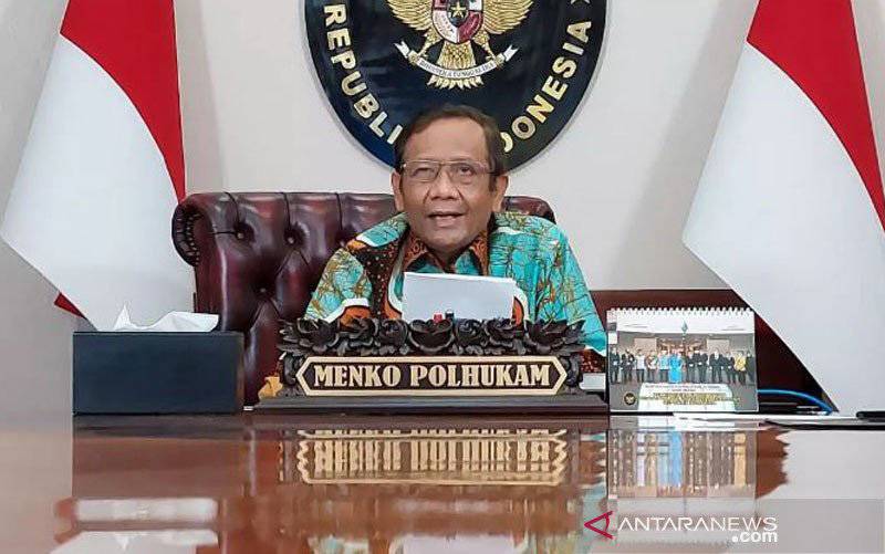 Menteri Koordinator Bidang Politik, Hukum, dan Keamanan Republik Indonesia (Menko Polhukam) Mahfud MD