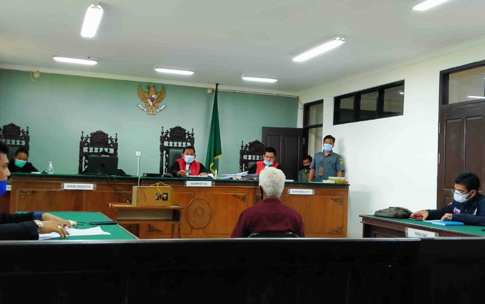 Sidang gugatan M Abdul Fatah yang diajukan kepada Balai Pengamanan dan Penegakan Hukum Lingkungan Hidup dan Kehutanan Wilayah Kalimantan Seksi Wilayah I Palangka Raya di Pengadilan Negeri Sampit.