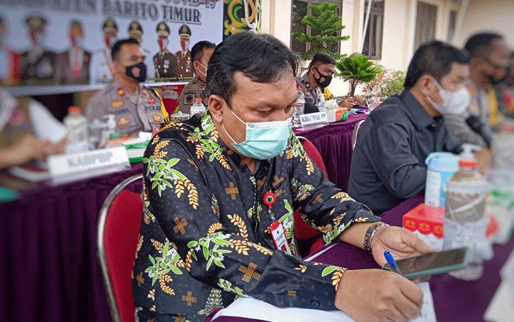 Ketua Bidang Penanganan Kesehatan Satgas Penanganan Covid-19 Barito Timur, Jimmi WS Hutagalung.