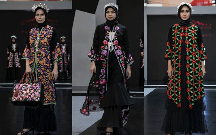 Roemah Kebaya Vielga di Muslim Fashion Festival (MUFFEST) 2021 di Gandaria City, Jakarta (ANTARA/HO)