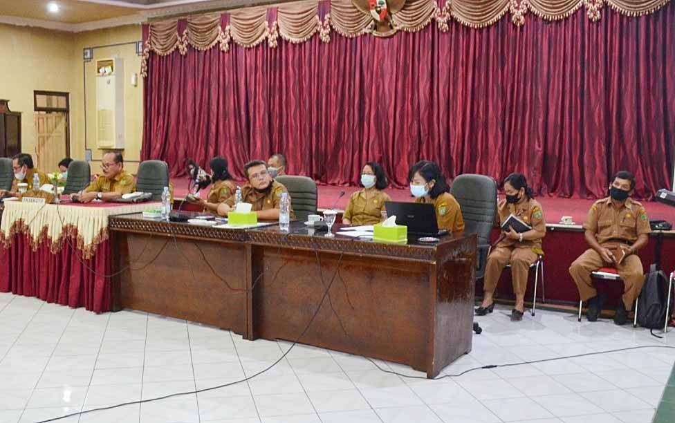 Rapat kerja antara DPRD Barito Timur dengan Dinas Pertanian dan Ketahanan Pangan, Senin, 24 Mei 2021.