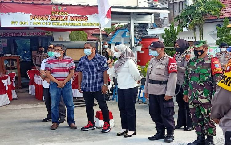 Gladi penyambutan Panglima TNI dan Kapolri di Kelurahan Menteng