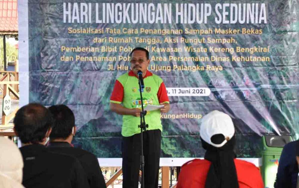 Plt Sekda Kalteng, Nuryakin membuka acara Hari Lingkungan Hidup