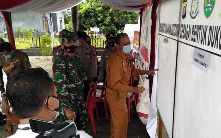 Acara pencanangan Kampung Bebas Narkoba dan Kampung Pancasila di Jalan Meranti, Kelurahan Mendawai Sukamara