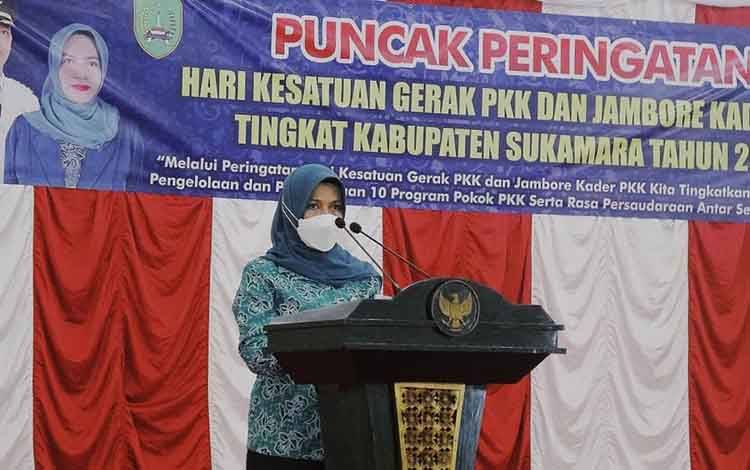 Ketua TP PKK Sukamara, Siti Zulaiha Windu Subagio.