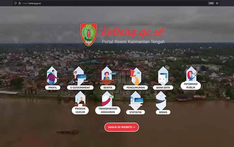 Portal situs aplikasi Pemerintah Provinsi Kalteng (kalteng.go.id)