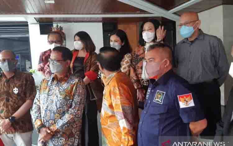 Sepuluh asosiasi di bawah Kadin Indonesia mendesak pelaksanaan Munas VII Kadin Indonesia ditunda, di Jakarta, Rabu (23/6/2021)