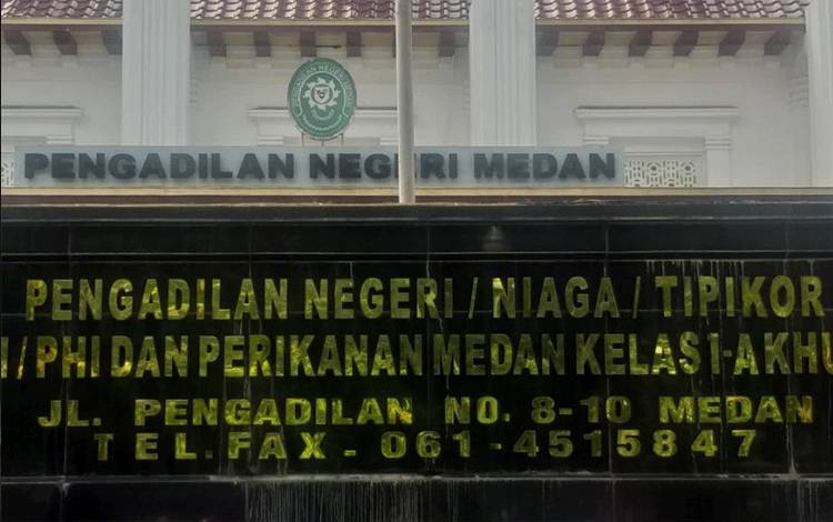 Gedung Pengadilan Negeri Medan Jalan Pengadilan Medan. ANTARA/Munawar