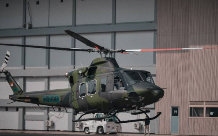 PT Dirgantara Indonesia (PTDI) menyerahkan dua unit Helikopter Bell 412EPI pesanan Kementerian Pertahanan Republik Indonesia