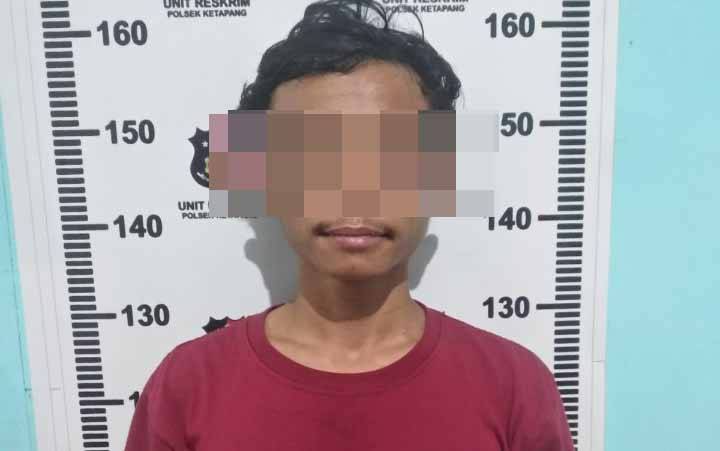 DS, salah satu terduga pelaku pengeroyokan terhadap satpam di Sampit.
