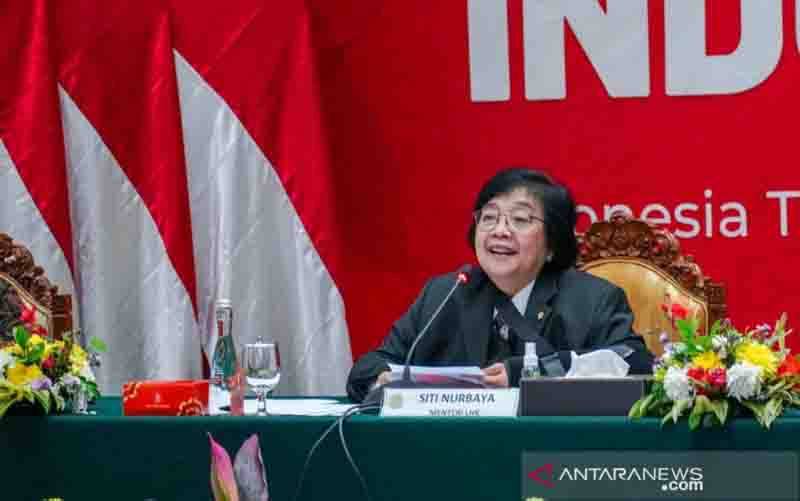 Menteri LHK, Siti Nurbaya (foto : ANTARA/HO-KLHK)