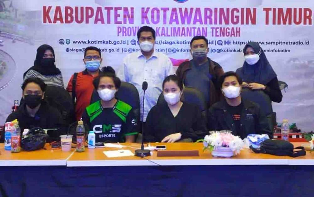 Tim E-sports Kotim yang meraih juara pertama Online Scrim PUBG Mobile Se-Indonesia.