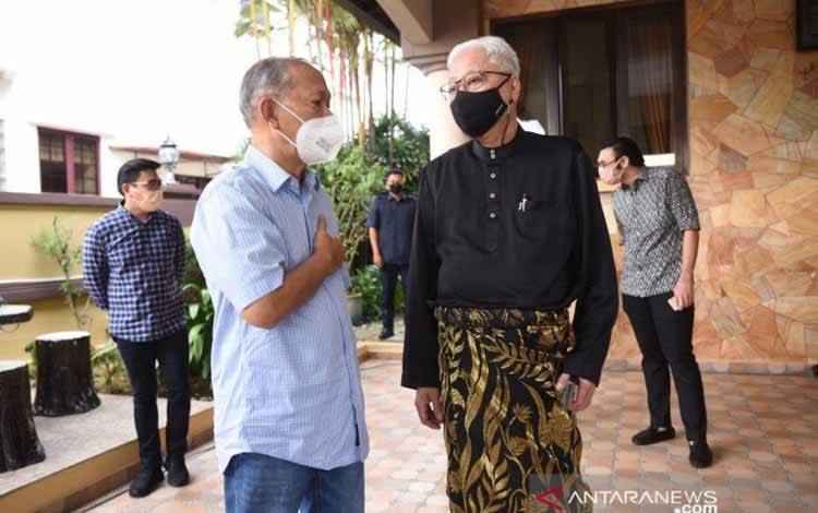 Perdana Menteri Malaysia Ismail Sabri Yaakob usai pelantikan di Istana Negara