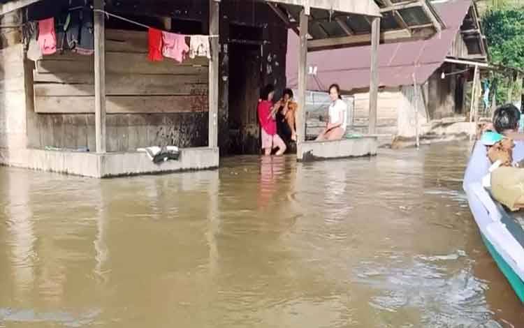Banjir yang melanda Kecamatan Arut Utara