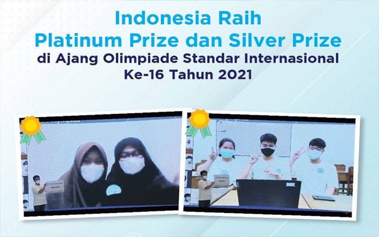 Tim pelajar Indonesia meraih Platinum Prize dan Silver Prize di ajang Olimpiade Standar Internasional ke-16. (ANTARA/HO-Humas Badan Standardisasi Nasional)