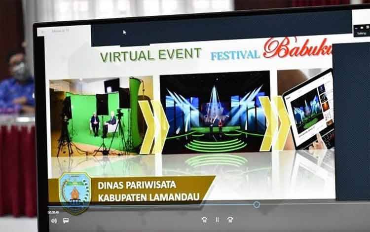 Tangkapan layar rencana Festival Babukung Virtual 2021