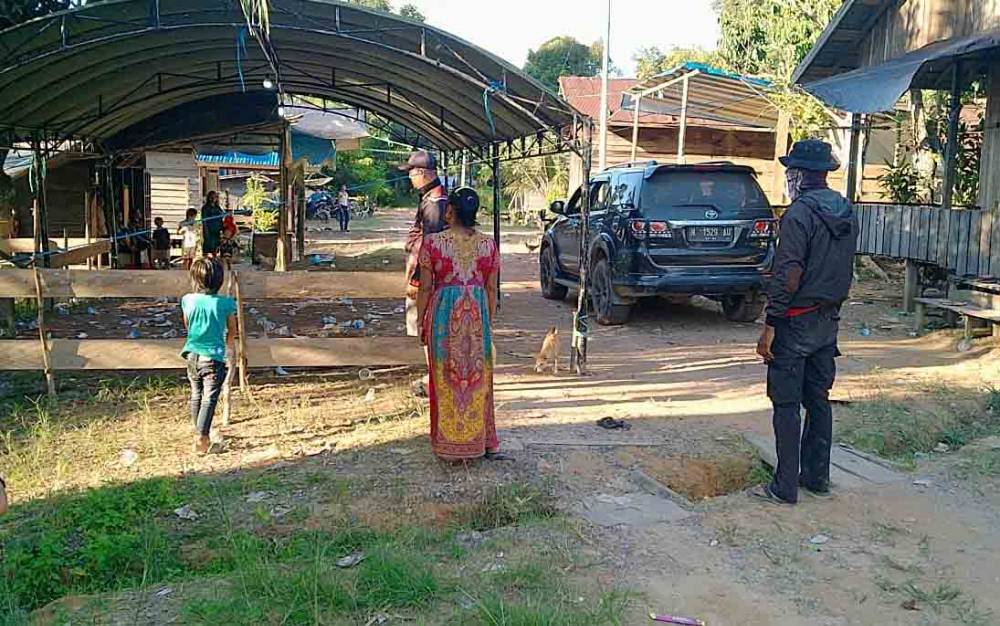 Lokasi penembakan yang terjadi di Antang Kalang, Kotim