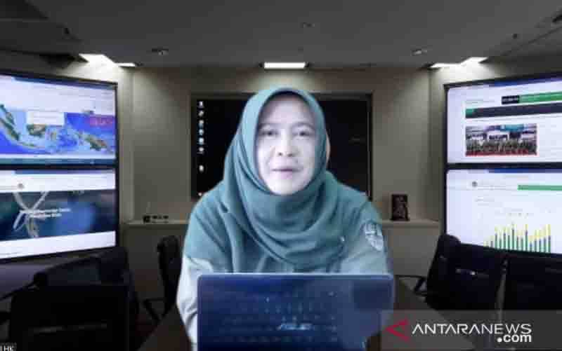 Tangkapan layar Dirjen PPI KLHK  Laksmi Dhewanthi dalam konferensi pers virtual di Jakarta pada Senin (30/8/2021). (foto : ;ANTARA/Prisca Triferna)
