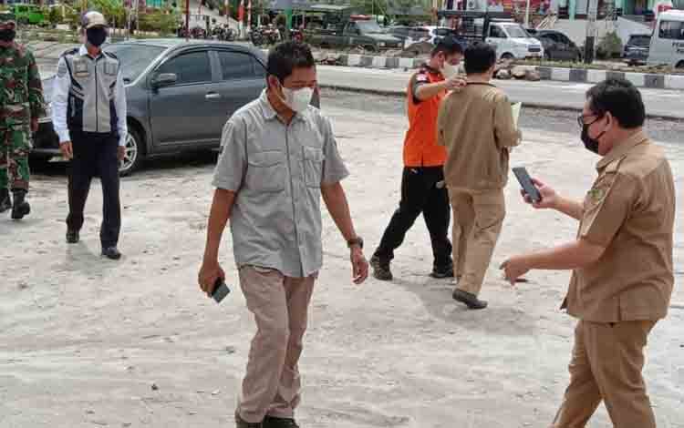 Razia masker di komplek perkantaron Pemko Palangka Raya