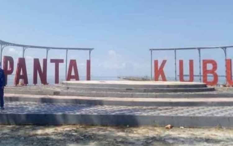 Lokasi wisata Pantai Kubu Kecamatan Kumai Kabupaten Kobar