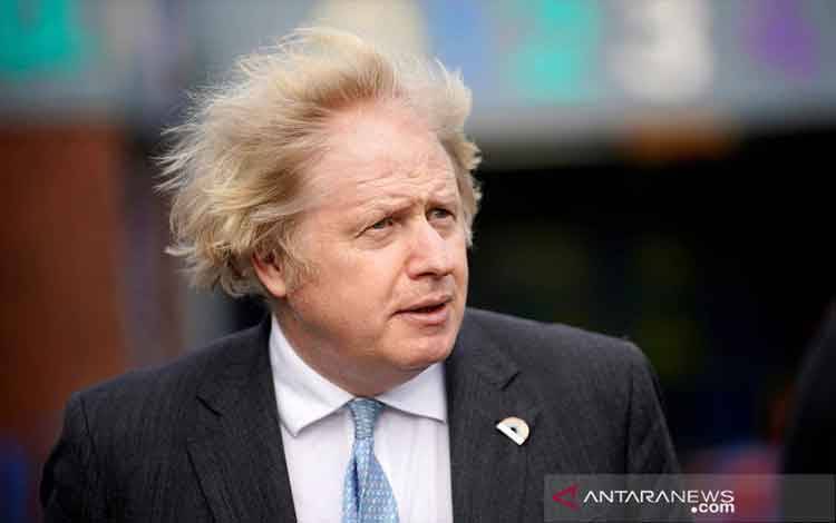 Arsip - PM Inggris Boris Johnson, Maret 2021. (ANTARA/Reuters)