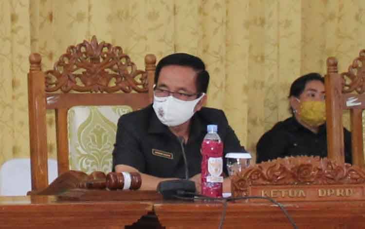 Ketua DPRD Kabupaten Gumas, Akerman Sahidar