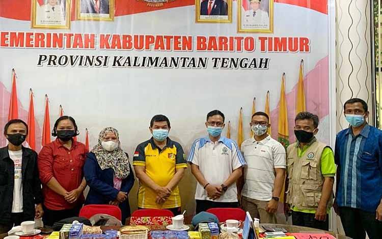 Tim Pendamping Desa Provinsi Kalimantan Tengah saat melakukan kunjungan koordinasi ke Bupati Barito Timur